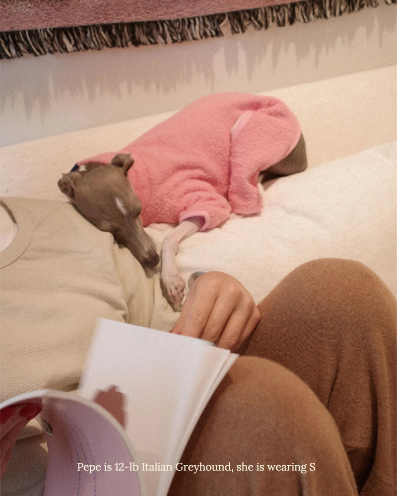 Cotton Candy Fleece Dog Onesie