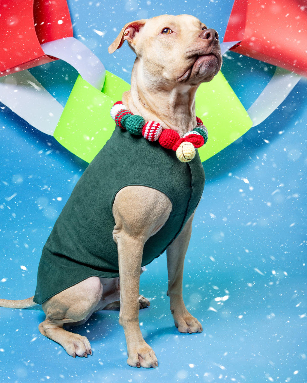 Christmas Ornament Collar Crochet Pet Bandana